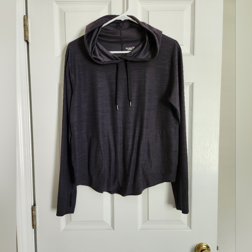 Breathe on Slub knit pullover hoodie - Picture 2 of 6